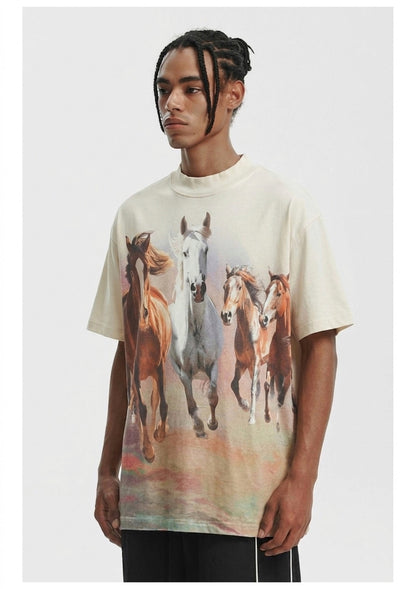 AM Equine Gallop Oversized Tee