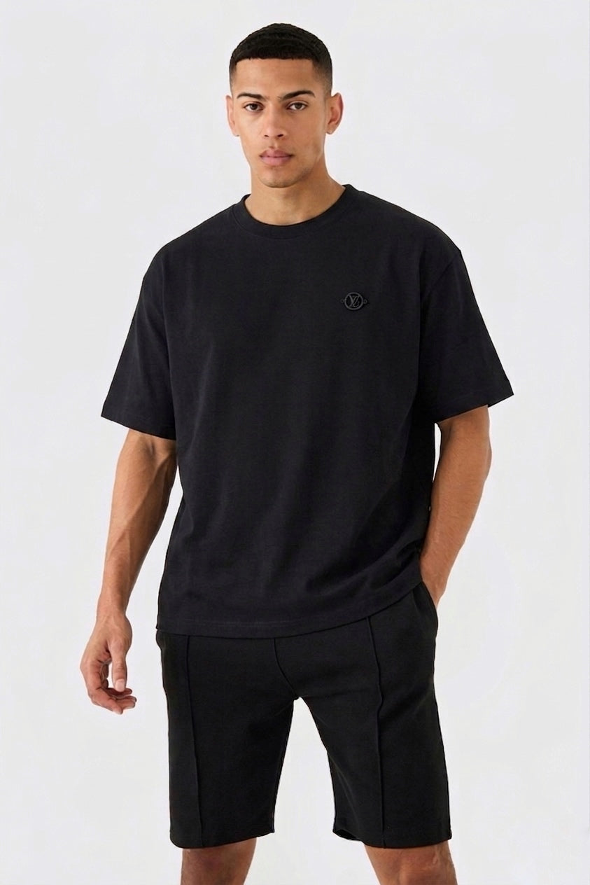 LV Signature Embroidered Cotton Tee
