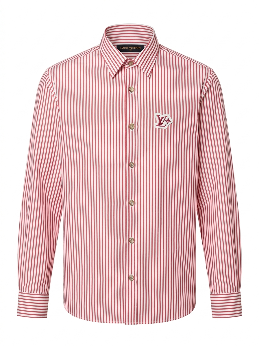LV Striped Cotton Button-Down