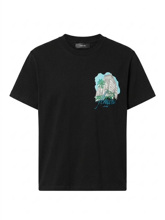 AM Hotel Graphic Cotton T-Shirt