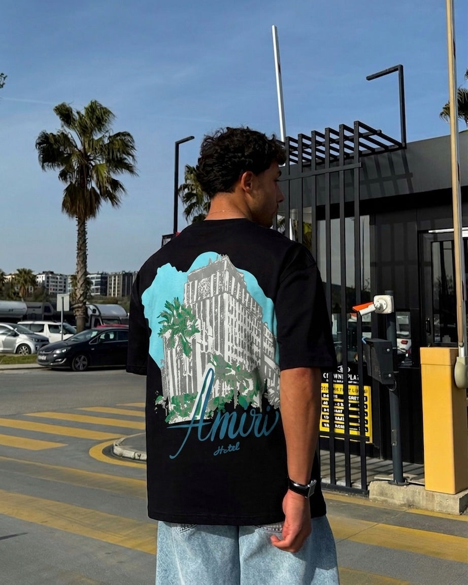 AM Hotel Graphic Cotton T-Shirt