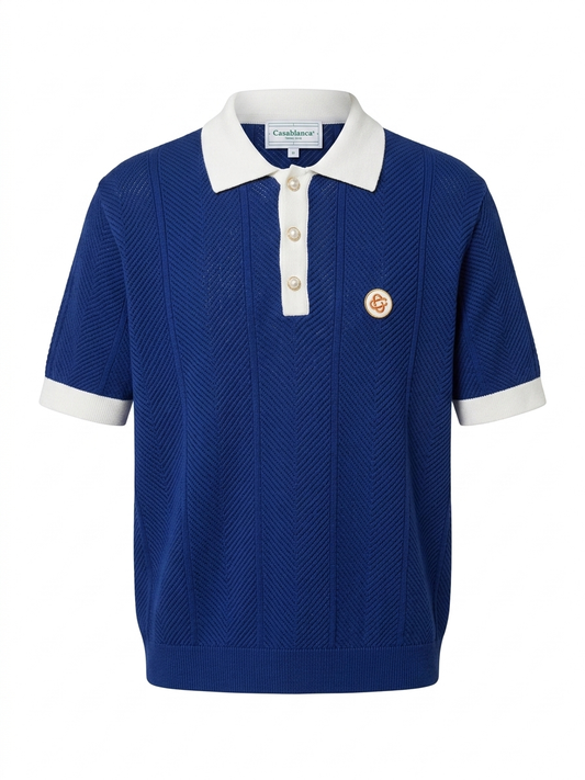 CAS Zig-Zag Knit Polo