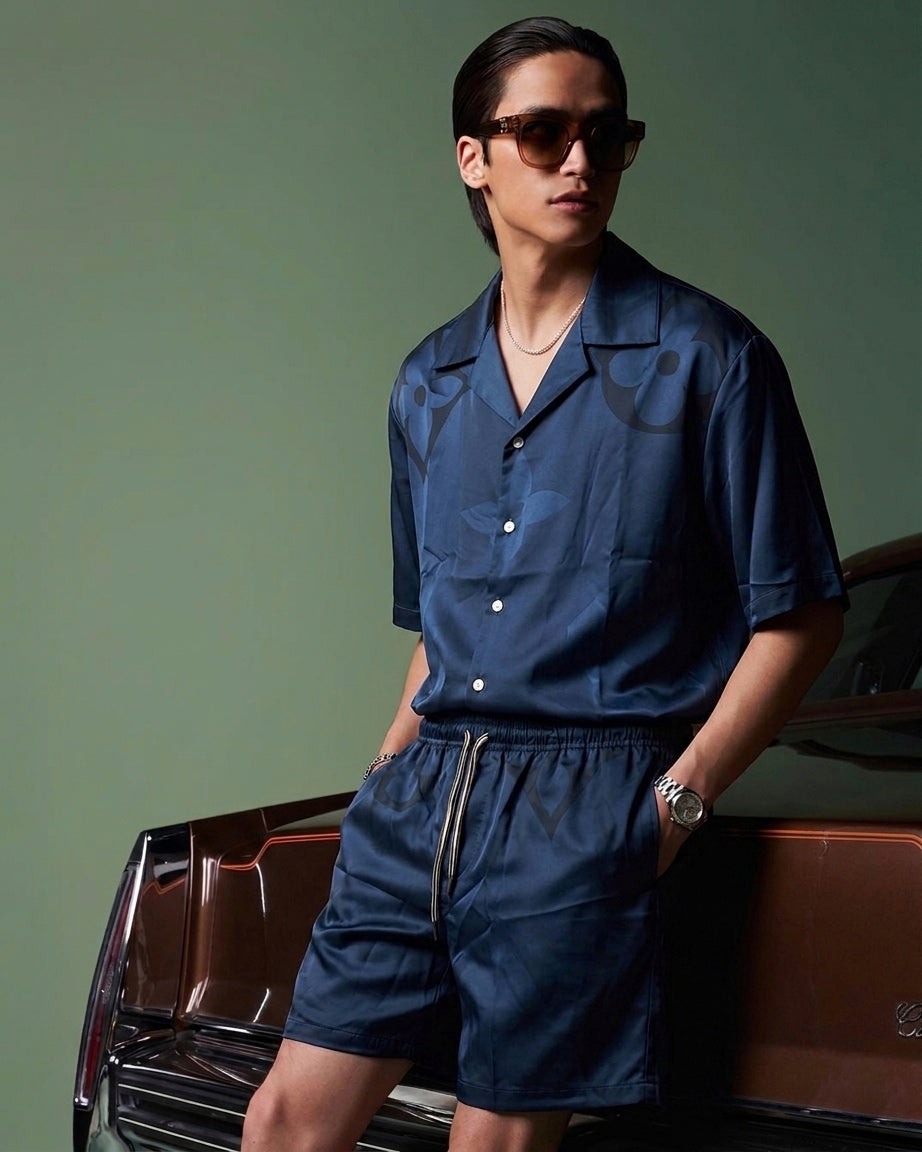 LV Midnight Monogram Silk Set