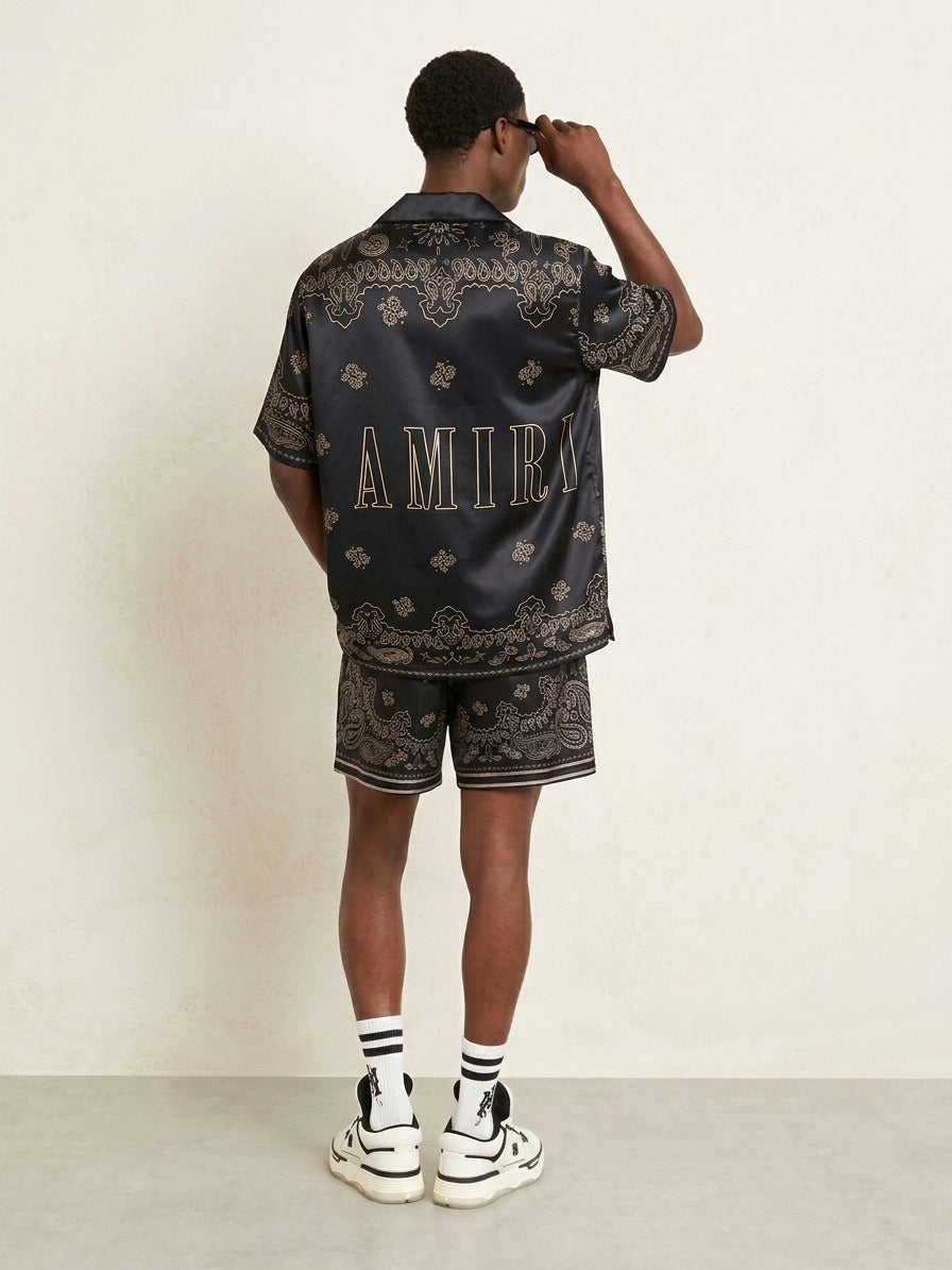 AM Silk Bandana-Print Matching Set
