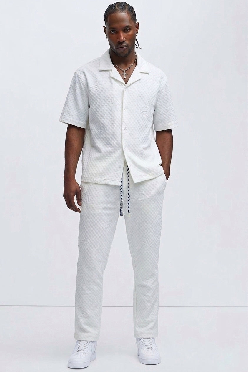 LV Damier Textured Co-ord Set