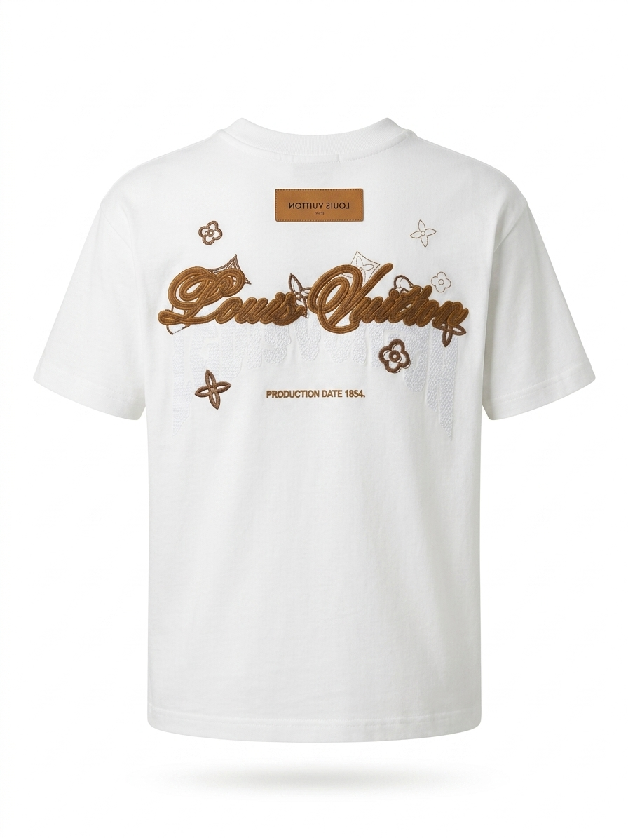 LV Dimensional Script Embroidery T-Shirt