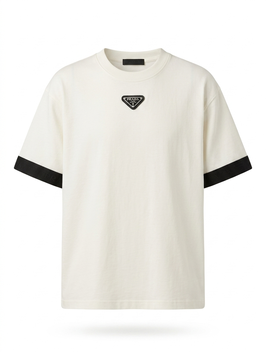 PRD Signature Triangle Logo Contrast-Trim Tee