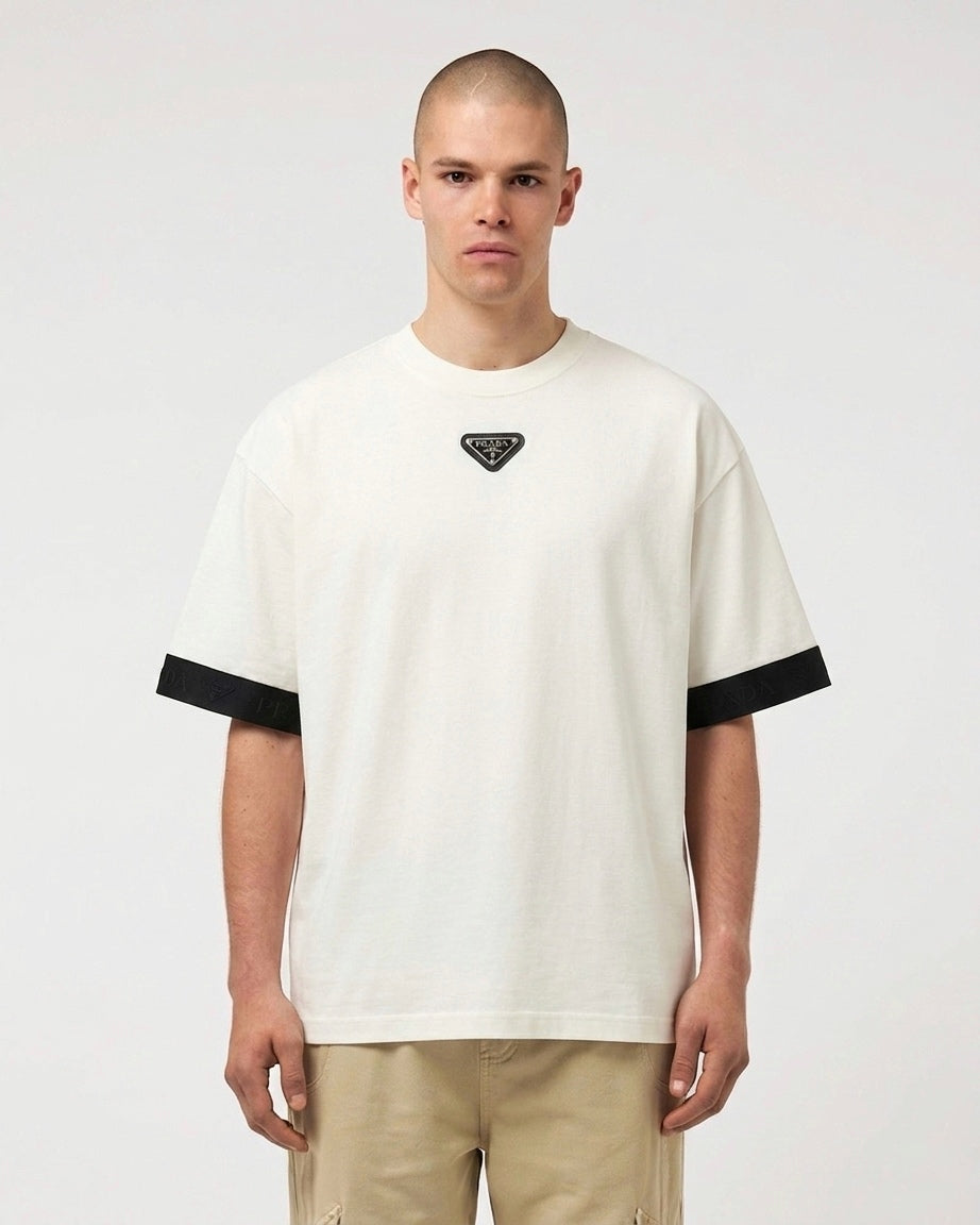 PRD Signature Triangle Logo Contrast-Trim Tee