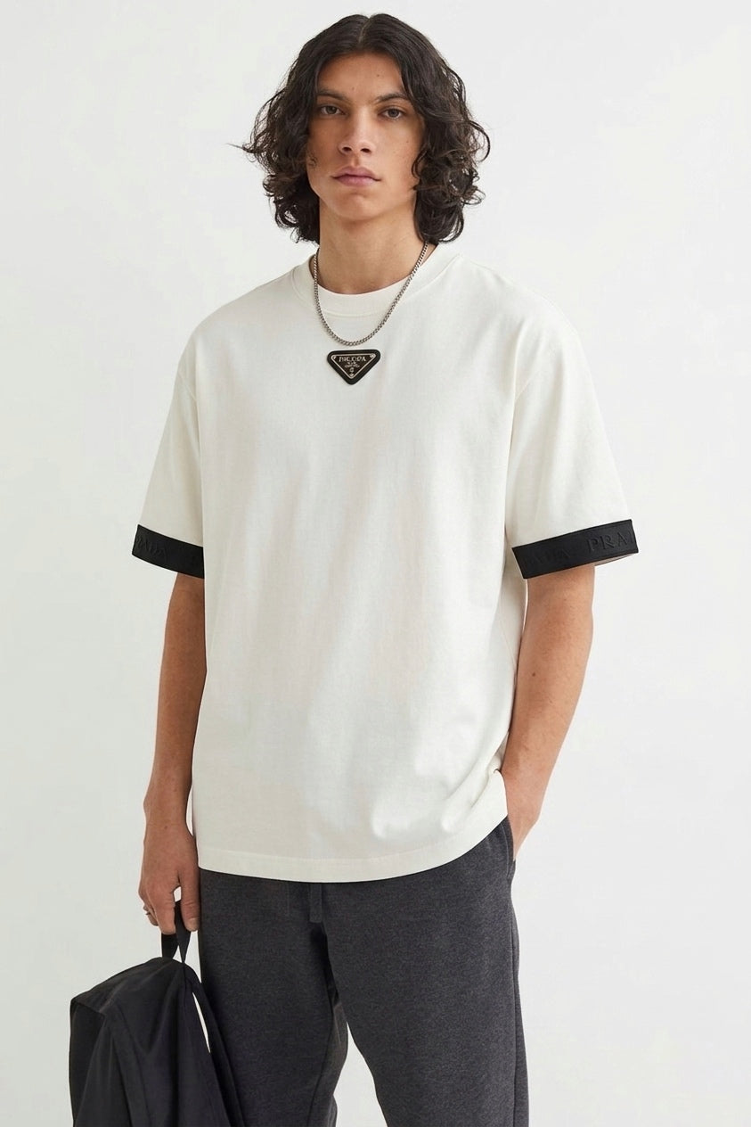 PRD Signature Triangle Logo Contrast-Trim Tee