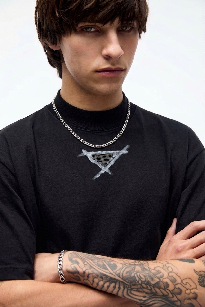 PRD Oversized Painted-Motif T-Shirt