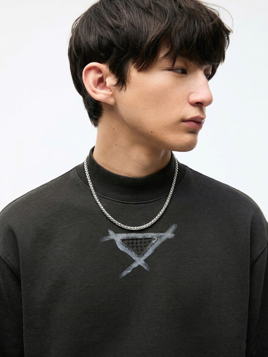 PRD Oversized Painted-Motif T-Shirt