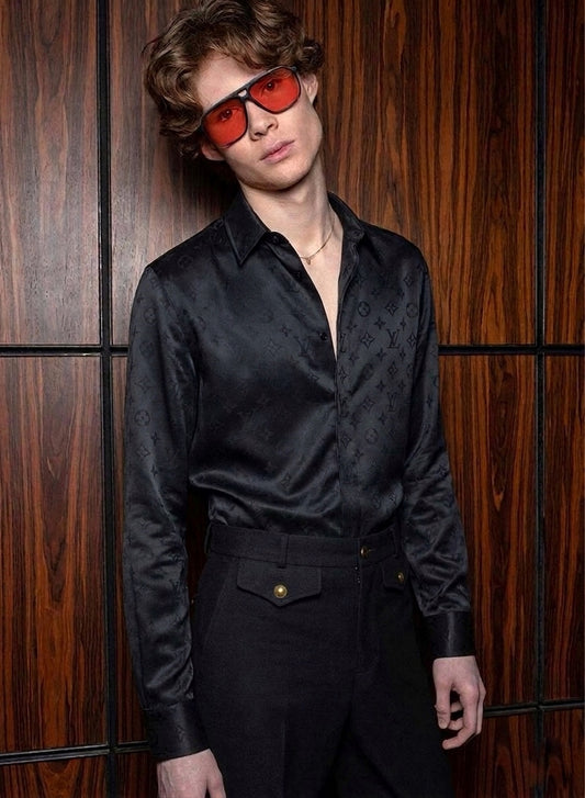 LV Signature Tonal Monogram Tailored Shirt