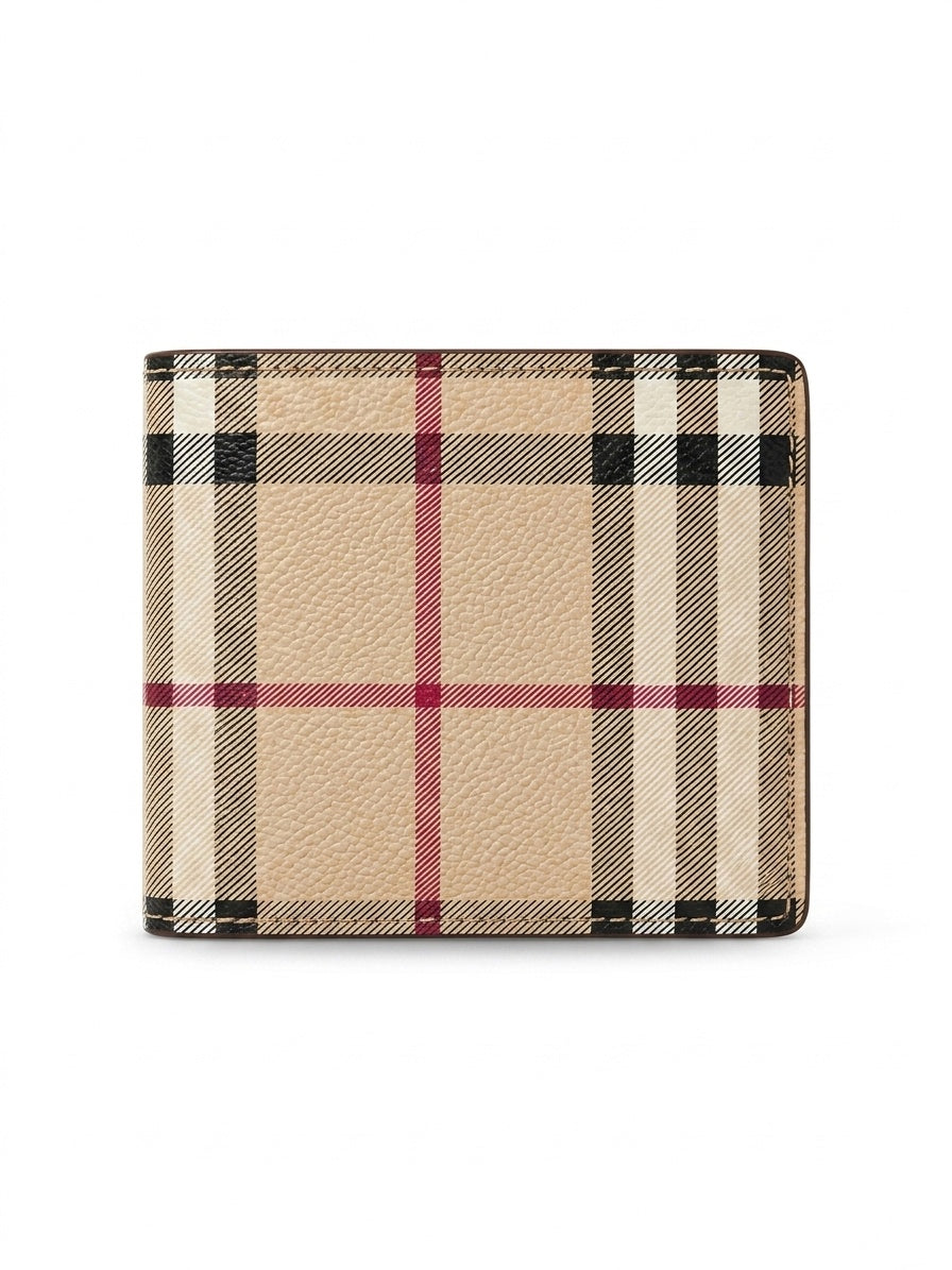 BBR Heritage Check Bifold Wallet