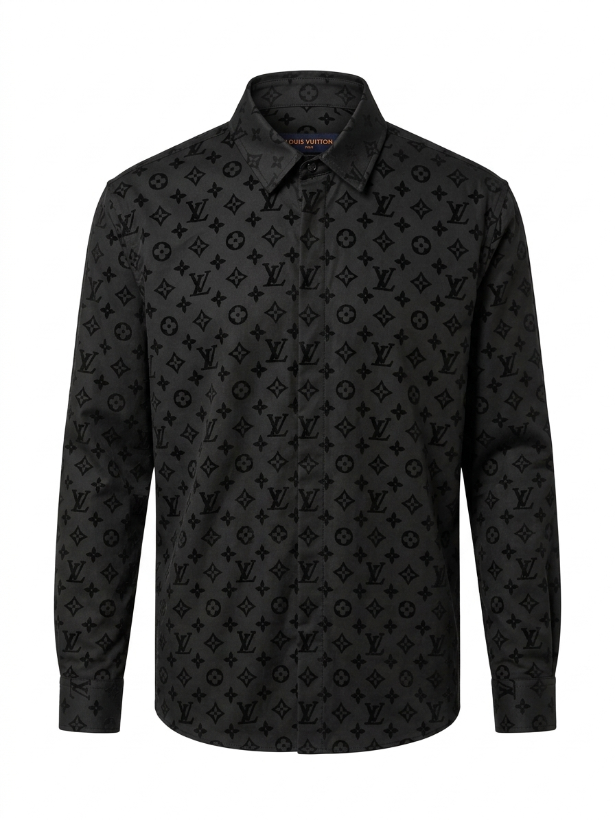 LV Tonal Monogram Jacquard Shirt