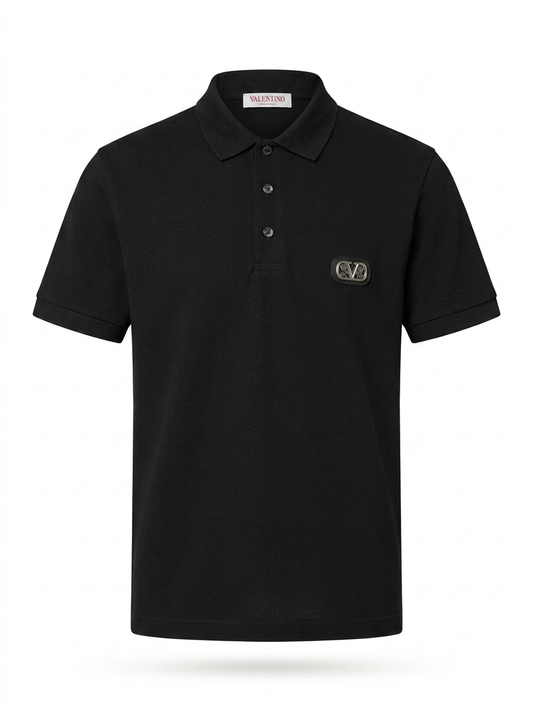 VLTN Signature Emblem Piqué Polo
