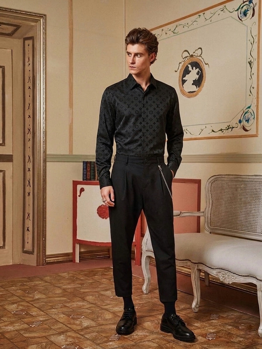 LV Tonal Monogram Jacquard Shirt