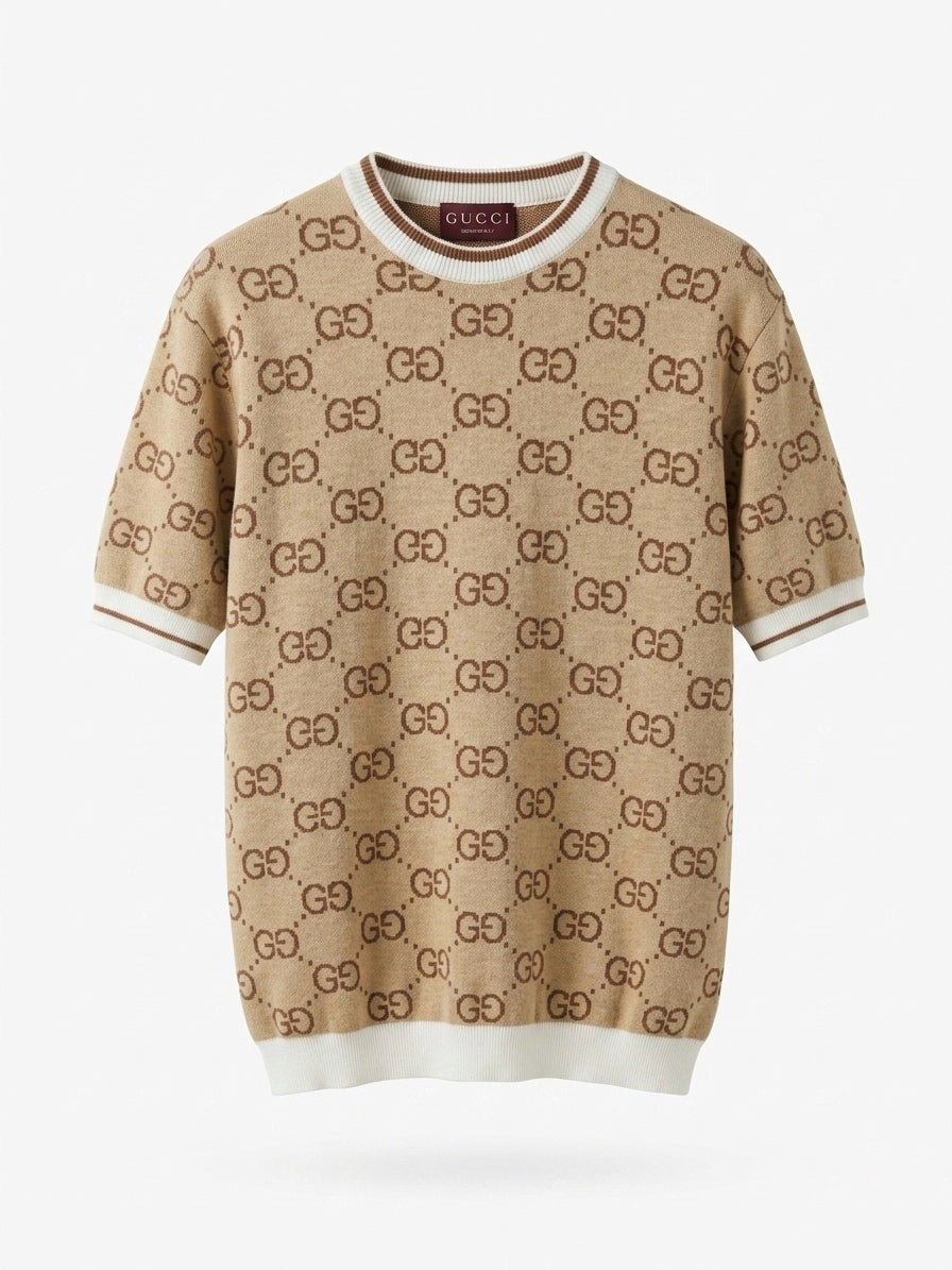 G. Iconic Monogram Jacquard Knit Top