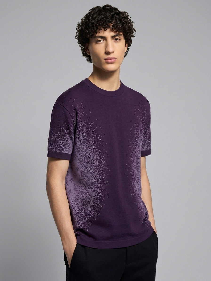 LV Monogram Dissolve Short-Sleeved Knit