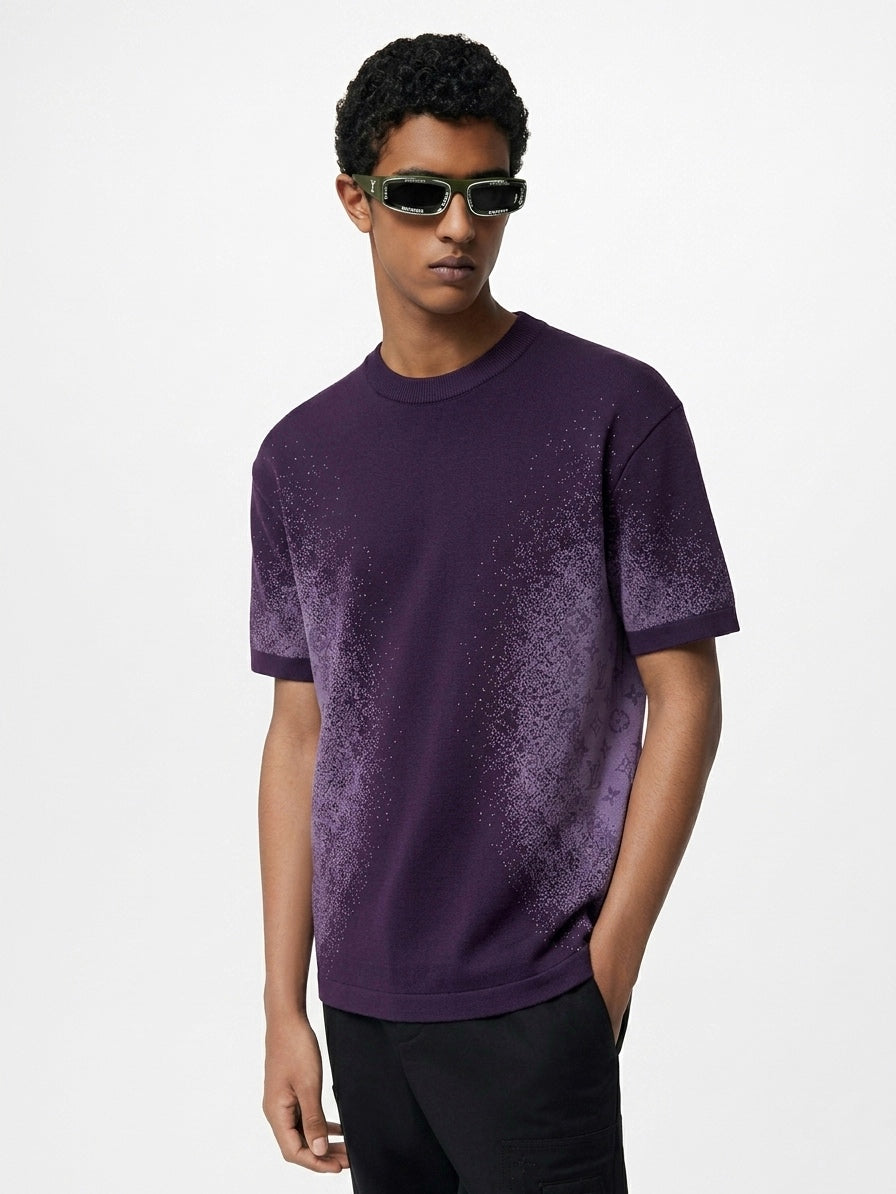 LV Monogram Dissolve Short-Sleeved Knit