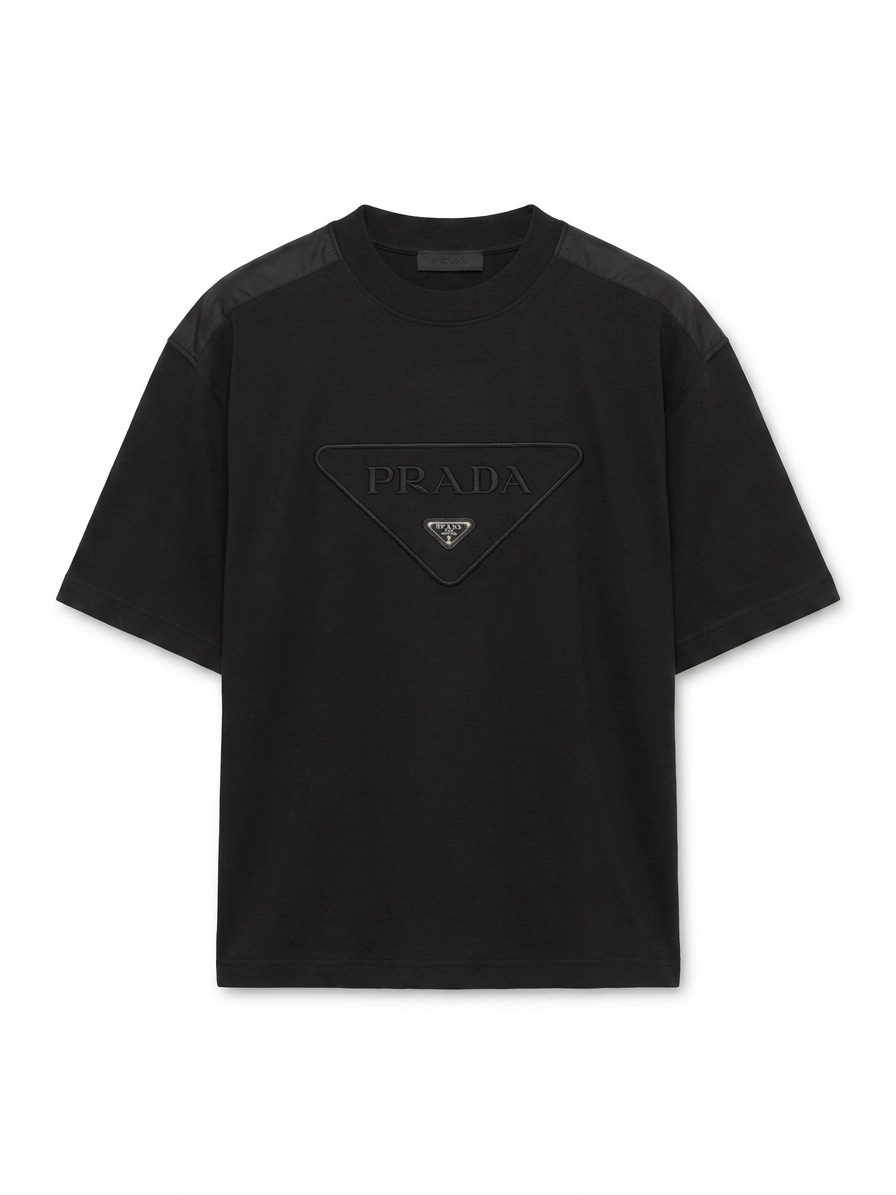 PRD Panelled Triangle Embroidery T-Shirt
