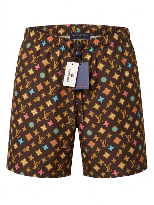 LV Multicolor Monogram Swim Shorts