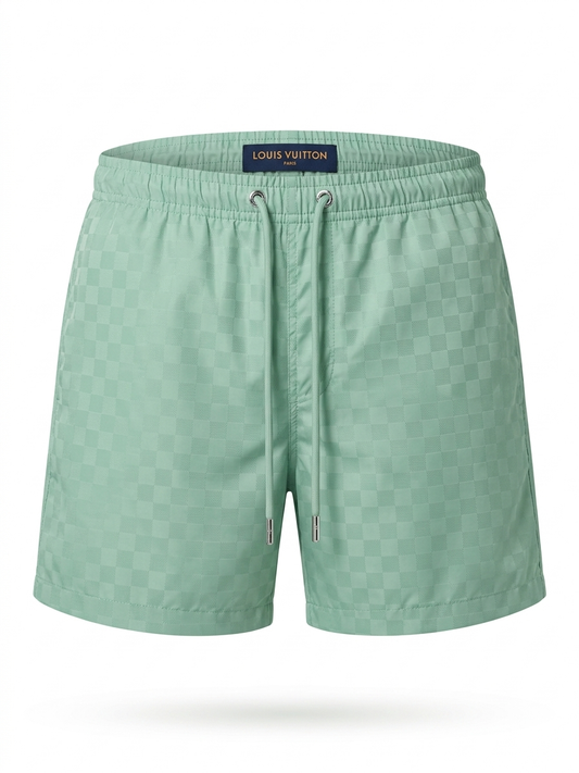 LV Tonal Checkerboard Swim Shorts