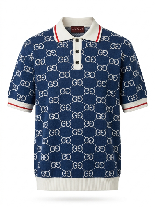 G. Signature Monogram Knit Polo