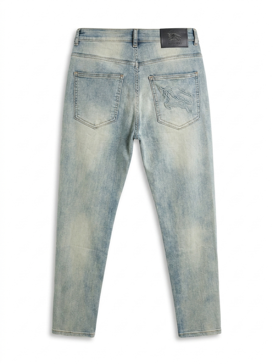 BBY Vintage-Wash Heritage Motif Denim