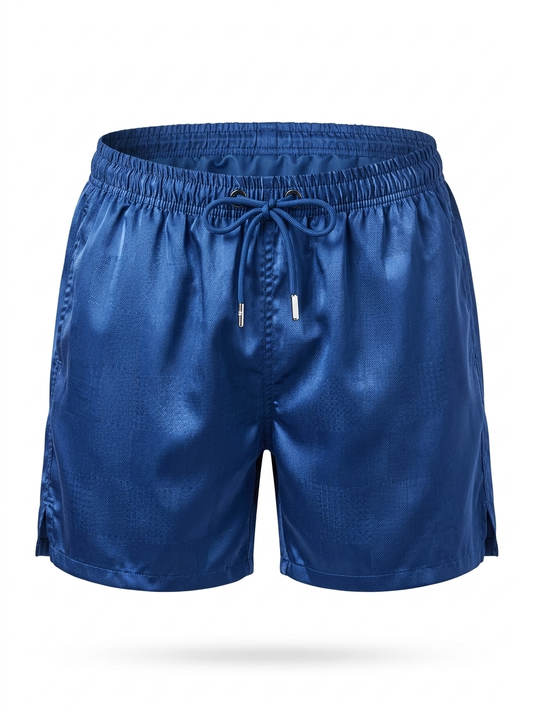 Monogram Satin Swim Shorts