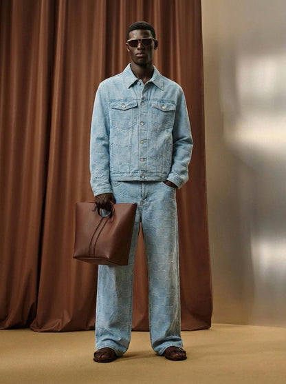 Checkerboard Denim Co-ord