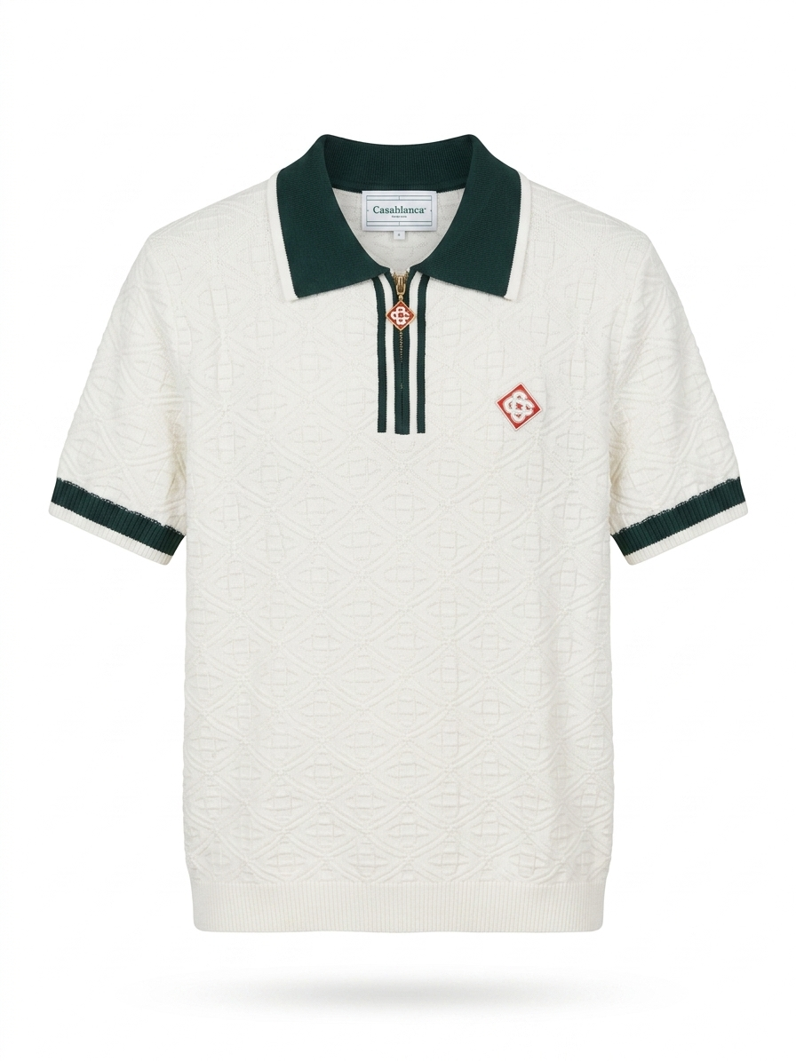 CSB Heritage Jacquard-Knit Polo Shirt