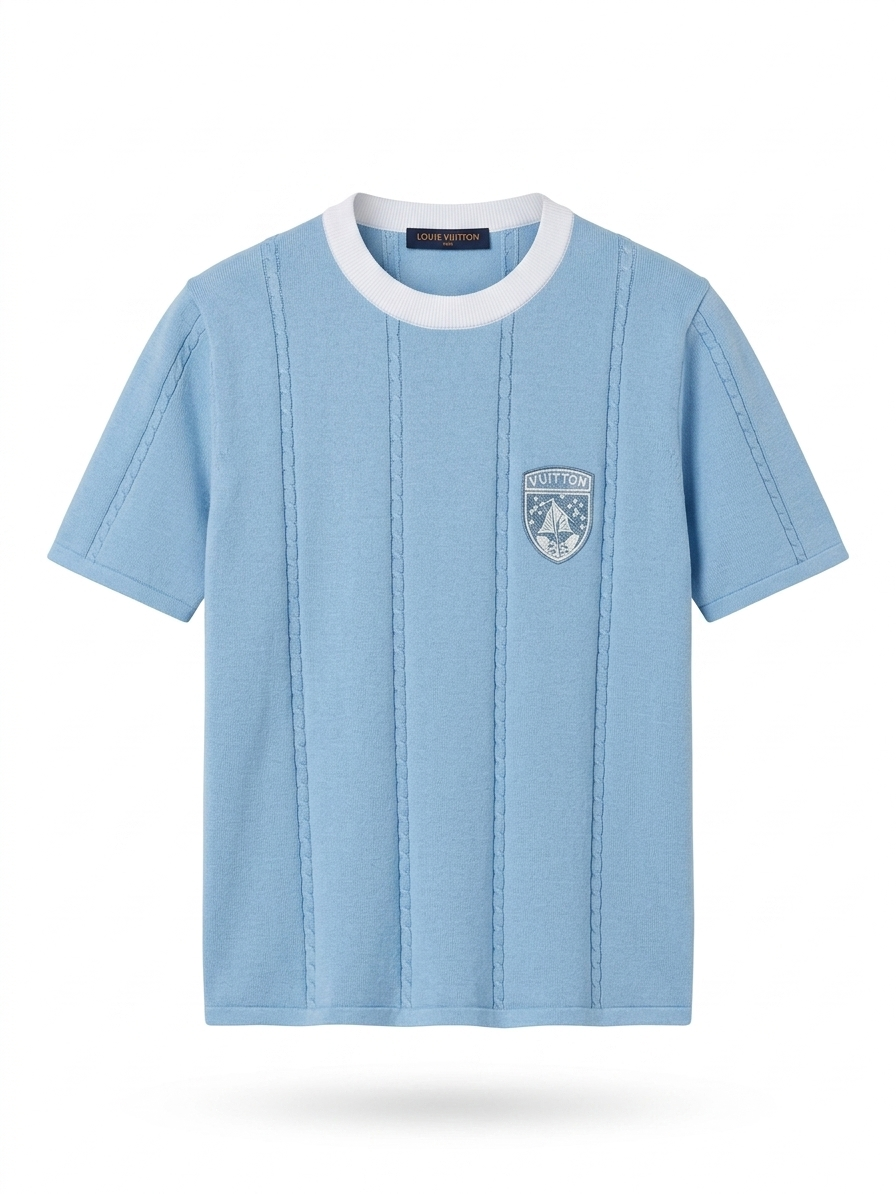LV Azure Nautical Crest Knit