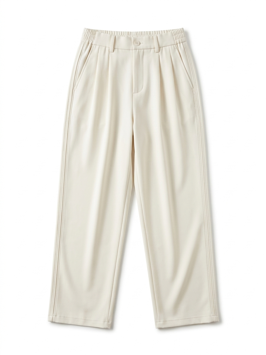 HL Ivory Fluid Pleated Trousers