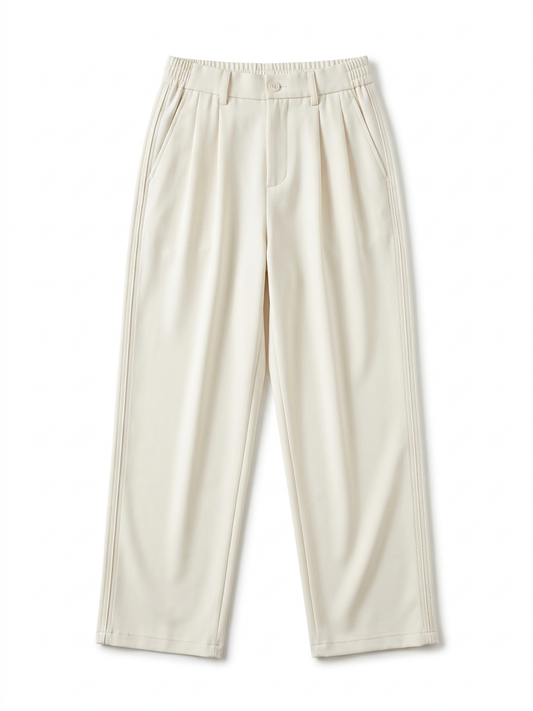 HL Ivory Fluid Pleated Trousers