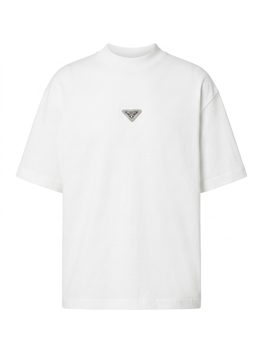 Crystal-Embellished Cotton T-Shirt