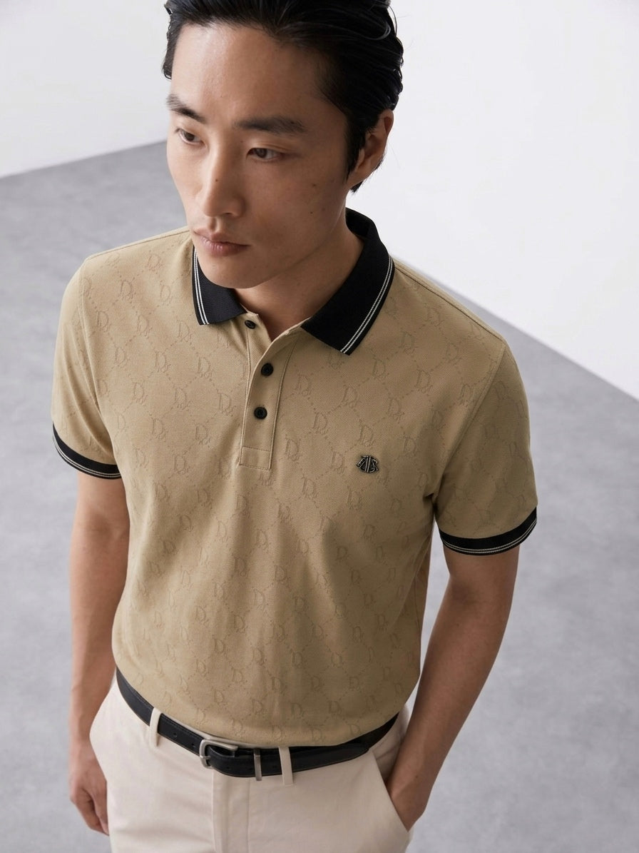 CD Monogram Jacquard Polo