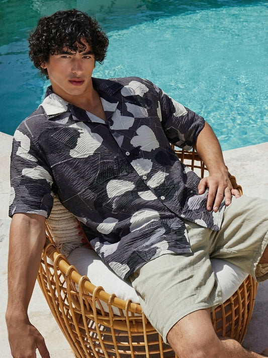 D&G Abstract Jacquard Resort Shirt