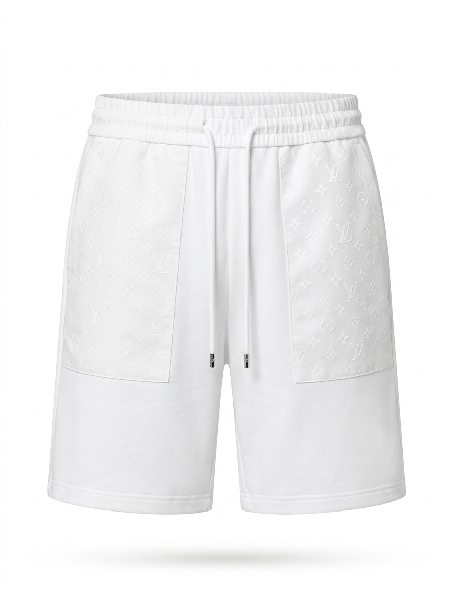 LV Monogram Patch Detail Sweatshorts