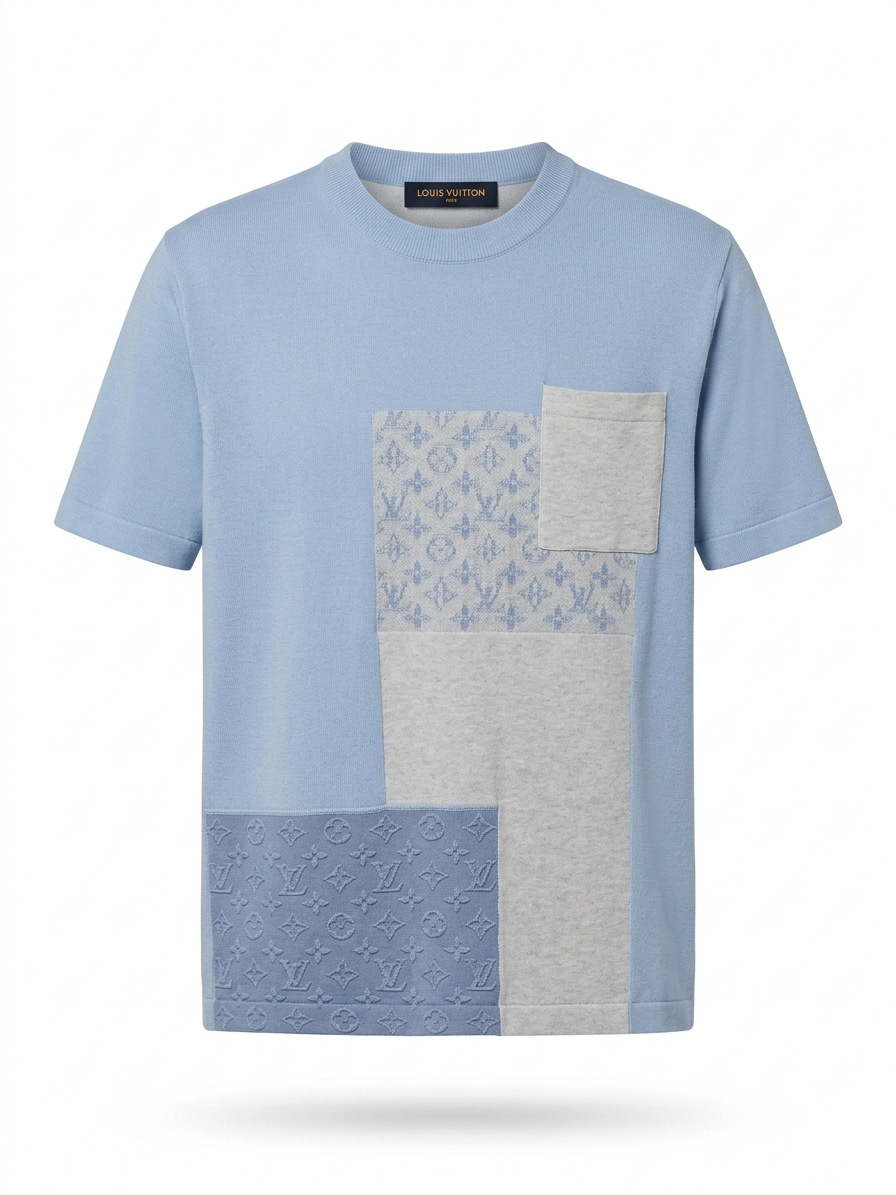 LV Monogram Patchwork Knit Tee