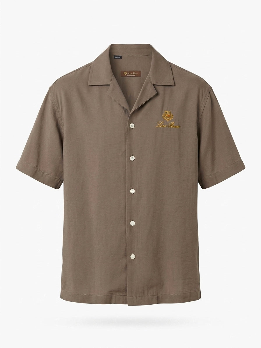 LP Embroidered Camp Collar