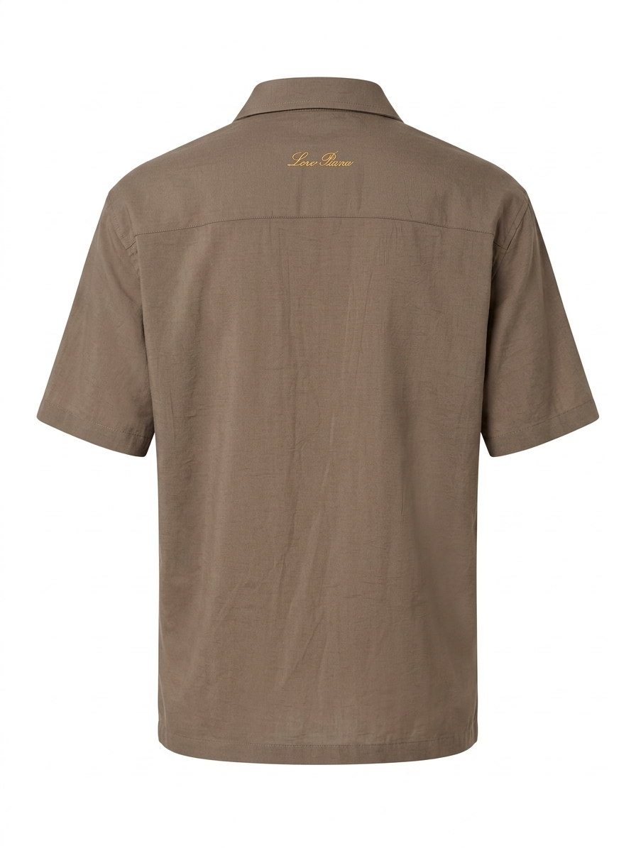 LP Embroidered Camp Collar