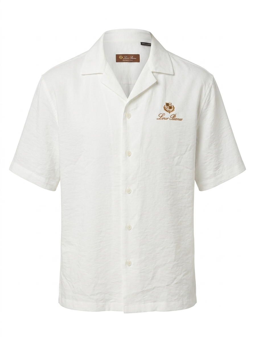 LP SIGNATURE SEERSUCKER CAMP-COLLAR SHIRT