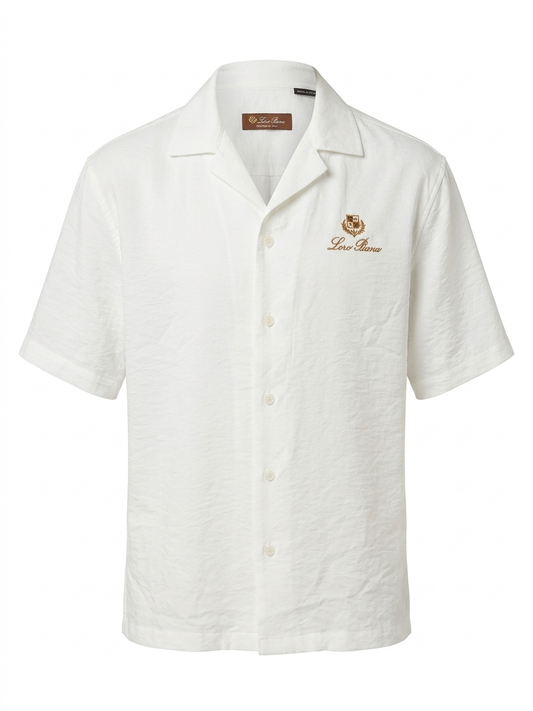 LP SIGNATURE SEERSUCKER CAMP-COLLAR SHIRT