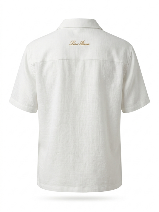 LP SIGNATURE SEERSUCKER CAMP-COLLAR SHIRT