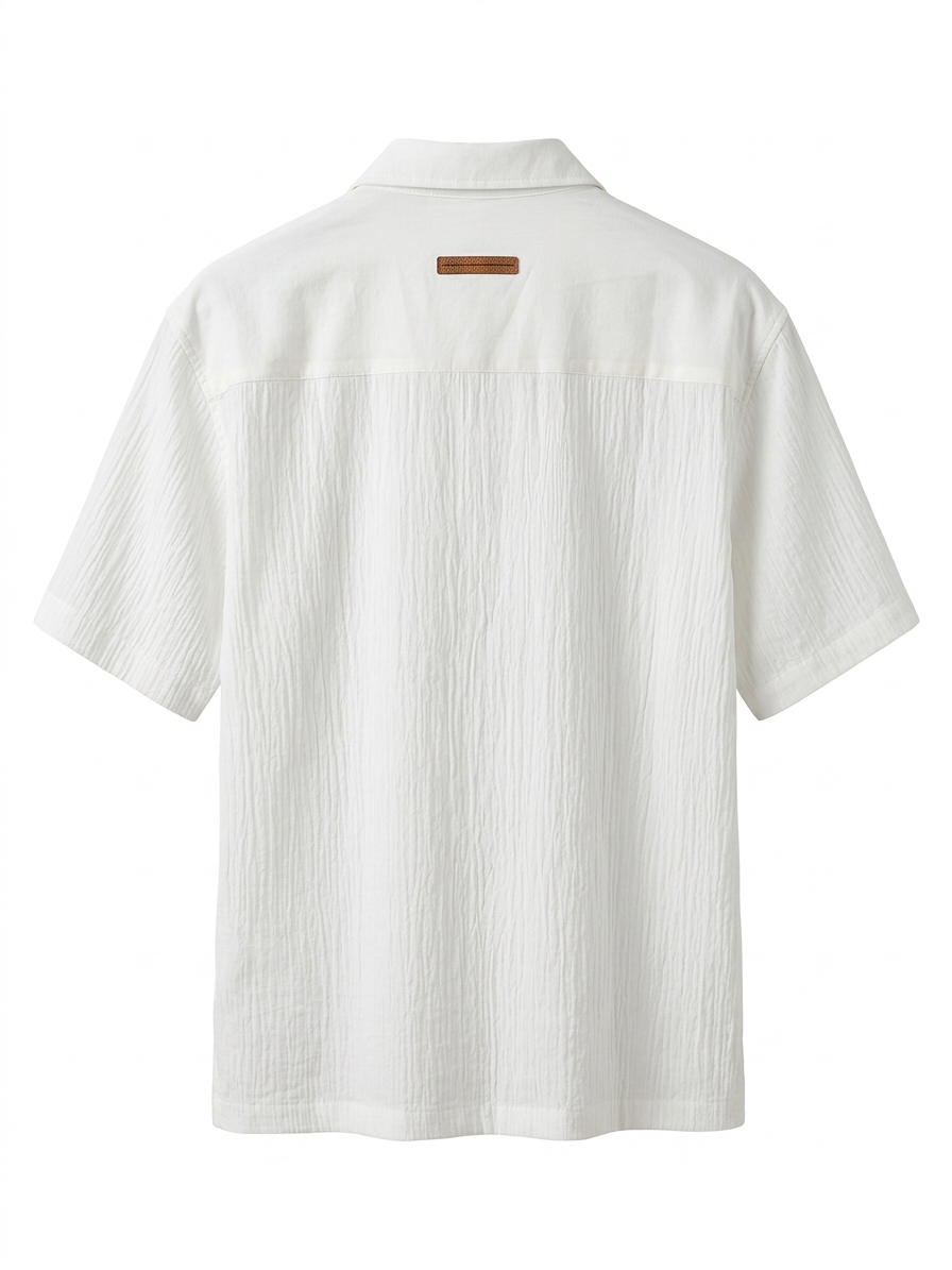 Z. Essential Textured Seersucker Resort Shirt
