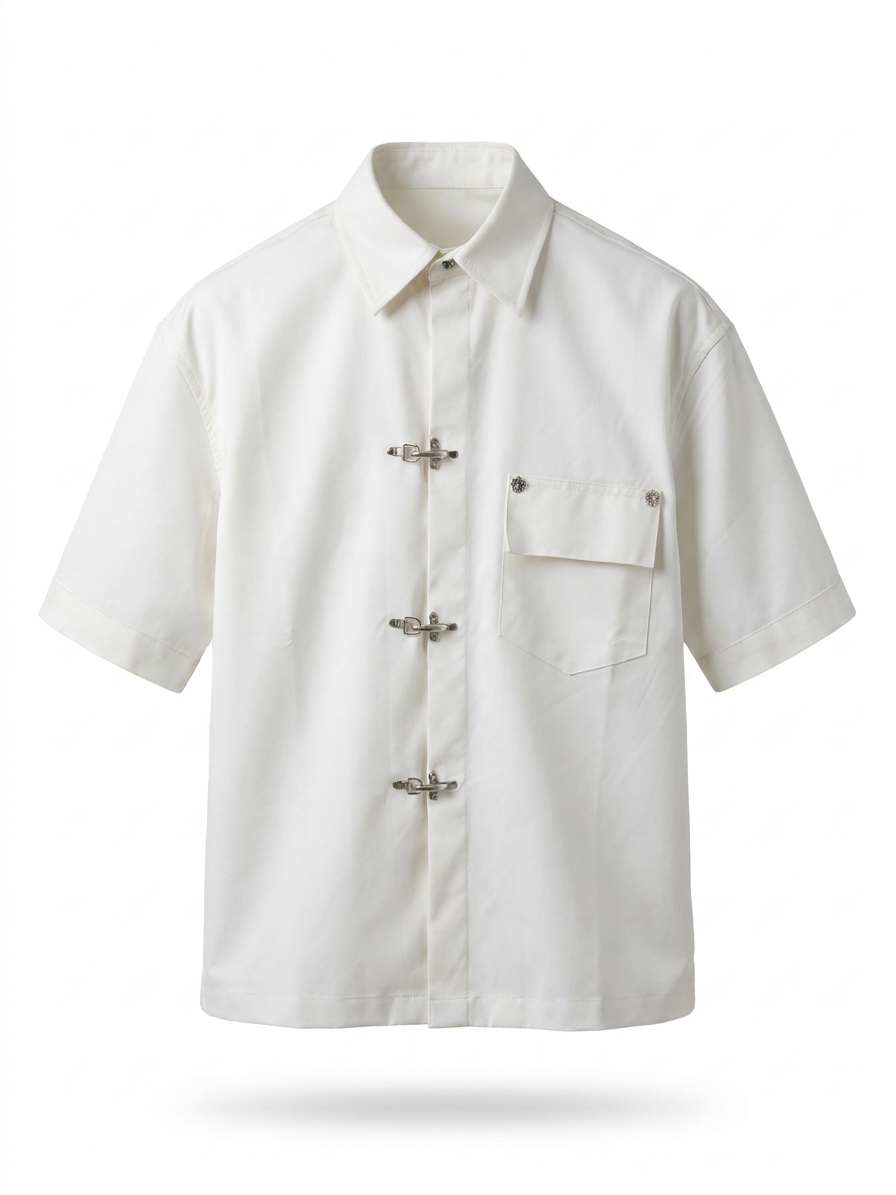 CE Signature Hardware Short-Sleeve Shirt