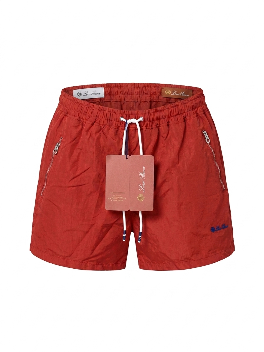 LP Classic Drawstring Short Trunks in Vibrant Red