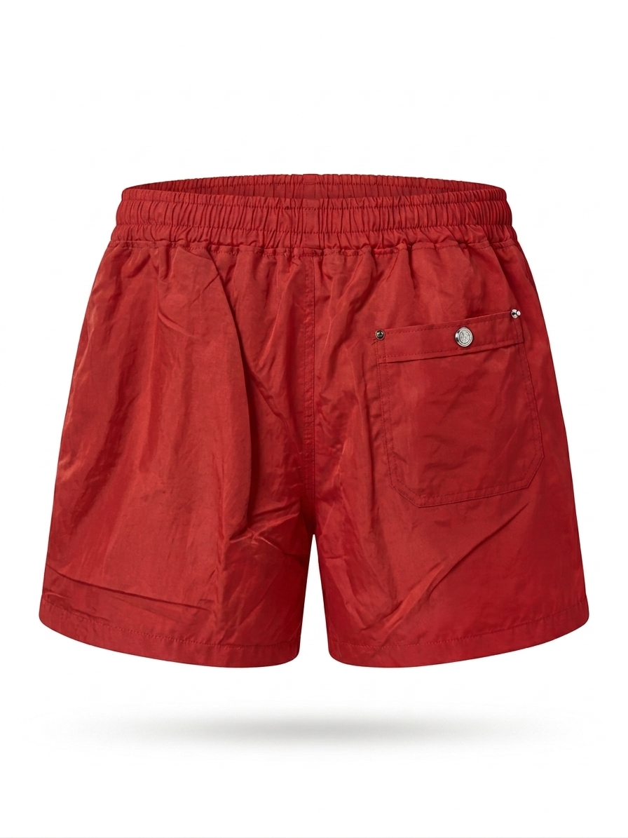 LP Classic Drawstring Short Trunks in Vibrant Red