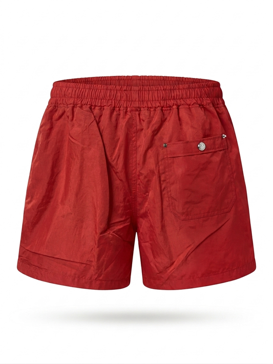 LP Classic Drawstring Short Trunks in Vibrant Red