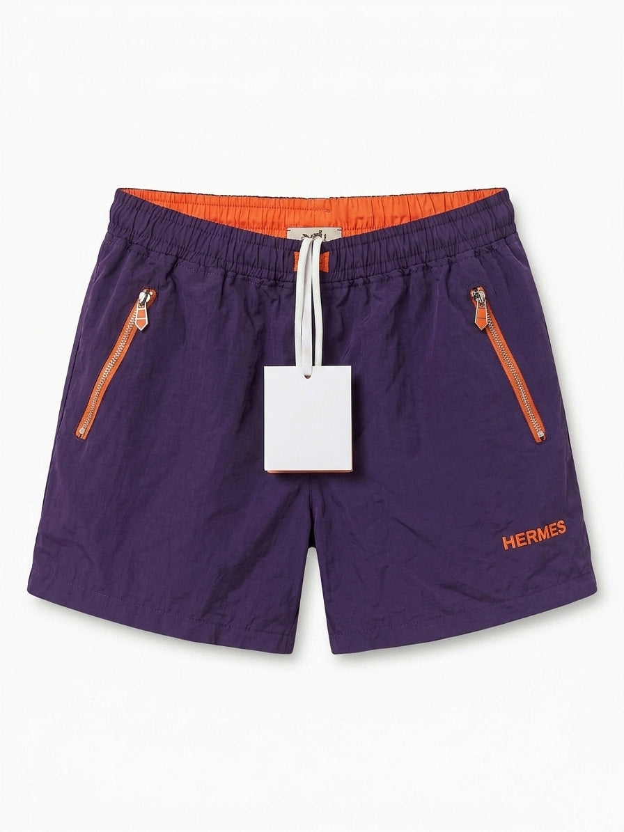 H. Technical Zip-Detail Shorts